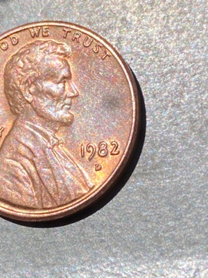 1982-Pennies....-I'm-Just-Wondering-If-There-Is-Anything-Here-Or-Not
